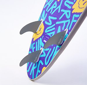 Prancha de Surf Medina Soft Top Grey Smile 6'6