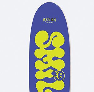 Prancha de Surf Medina Soft Top Super Smile Black 6'6