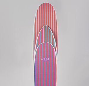 Prancha de Surf Medina Soft Top Stripe 8'0